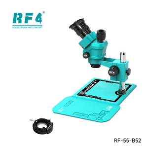 Microscopio Stereoscopico a Tre Specchi RF4 RF-55-B52, Zoom 6.6-55X, Illuminazione a 144 LED, Protezione IP55, Alta Precisione, Garanzia 1 Anno, Uso Industriale - Product Image 3