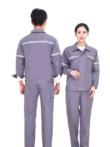 FOCUS fábrica venta al por mayor personalizado Unisex mono <span class=keywords><strong>de</strong></span> algodón <span class=keywords><strong>de</strong></span> manga larga <span class=keywords><strong>de</strong></span> alta visibilidad transpirable chaquetas <span class=keywords><strong>de</strong></span> trabajo abrigos cálidos reflectantes - Product Image 5