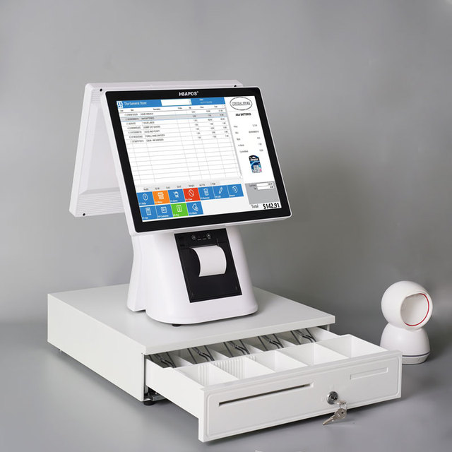 Pos Manufacturers Full Set All in One Pos System Cash Registers Built in 80mm Receipt Printer