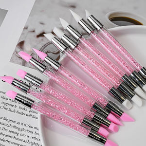 HQ Mixed Proc Discount 5pcs Set Dual-ended 2 Ways Silicone <b>Nail</b> <b>Art</b> Pen Pink DIY Manicure Dotting <b>Brush</b> <b>Nail</b> Embossing Pen - Product Image 5