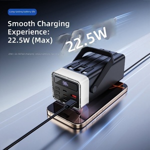 แบตเตอรี่สำรองความจุสูง 20000mah 30000mah 40000mah 60000mah 80000mah 100000mah ชาร์จเร็ว ลิเธียมโพลิเมอร์ สำหรับเดินทาง - Product Image 5
