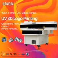 Imprimante UV à plat 9060 à 4 têtes, jet d'encre UV LED 900x600mm pour acrylique, bois, verre, métal, PVC, coque de téléphone