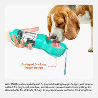 Distributeur d'eau portable 3-en-1 durable et étanche pour animaux de compagnie, gamelle de voyage, bouteille d'eau pour chien, récipient à nourriture, support pour sacs à déjections