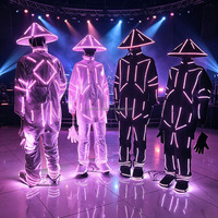 Ropa Luminosa LED de Estilo Artes Marciales de Hunan Future Creative Technology, Traje de Actuación de Artes Marciales Programable RGB