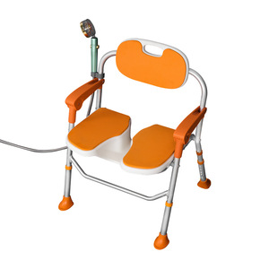 Chaise de douche pliante en forme de U Jilejia en alliage d'aluminium, capacité de charge de 125 kg, équipement de sécurité pour la salle de bain des personnes âgées - Product Image 3