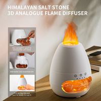 Humidificateur brume feu Simulation électrique arôme sel pierre 3D diffuseur de flamme pour Yoga maison chambre