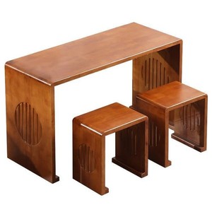 Traditional Chinese Calligraphy <b>Desk</b> Solid Wood Ming Qing Style Student Training Table Chair <b>Set</b> - Product Image 2