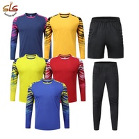 Tenues de gardien de but en gros, maillots de football de haute qualité pour gardiens de but, ensemble avec manches longues en mousse, maillot de gardien de but avec pantalon