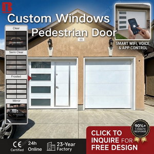 Puerta de Garaje Moderna, Elegante, Residencial, Automática, Seccional, Elevadora, Puerta de Garaje Personalizada, Puerta Peatonal, Control Inteligente - Product Image 3