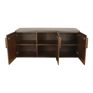 Heavy Duty Solid Mango Wood <b>Sideboard</b> Cabinet with Shelves and Drawers Durable Wooden Storage Unit for Dining Room Living Room - Product Image 1