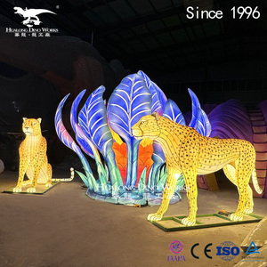 Types de lanternes d'animaux Installations d'art de lanterne animale en soie traditionnelle chinoise pour le décor de lieu public - Product Image 2
