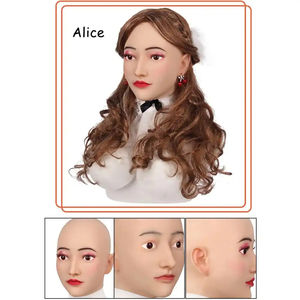 Masque facial complet en silicone réaliste pour femme, pour travestis, cosplay, fille sexy, pour transgenres - Product Image 3