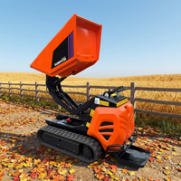 Chargeuse sur chenilles hydraulique diesel HDCX-600 KOOP4kw, capacité de charge de 600 kg, haute efficacité pour le transport de terre, de sable et de gravier