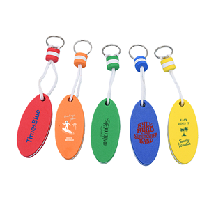 Custom Floating <b>Keychain</b>, Waterproof Water Sports Oval EVA Foam Keytag, Durable Lightweight Floating for Marine <b>Safety</b>, Travel - Product Image 5