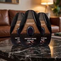 Éponge à chaussures portable avec huile naturelle intégrée pour chaussures et bottes en cuir