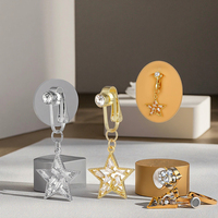 Mode bijoux de corps étoile nombril anneau faux ventre Piercing pour les femmes Non Piercing Sexy nombril bijoux