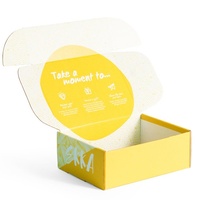 Boîtes d'expédition en carton ondulé personnalisées, réutilisables et recyclables, impression couleur mate, logo/design graphique personnalisé pour vêtements et chaussures