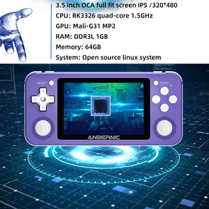 Anbernic 3,5 "pantalla IPS de 2500 Juegos 64GB <span class=keywords><strong>Opendingux</strong></span> consola Retro Video juego jugador RG351P - Product Image 2