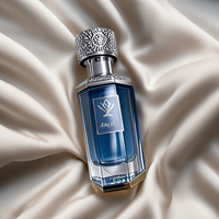 Botol Parfum Kaca Kosong Heksagonal Unik 30ml 50ml 100ml Terlaris dengan Pompa Semprot dan Tutup Emas/Perak Warna Kustom untuk Produk Premium