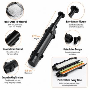 Kit de moules à sushi rayés très demandé – Outil de cuisine « Sushi Bazooka » pour la préparation de sushis – Idéal pour les cadeaux et les magasins d'articles de cuisine - Product Image 2