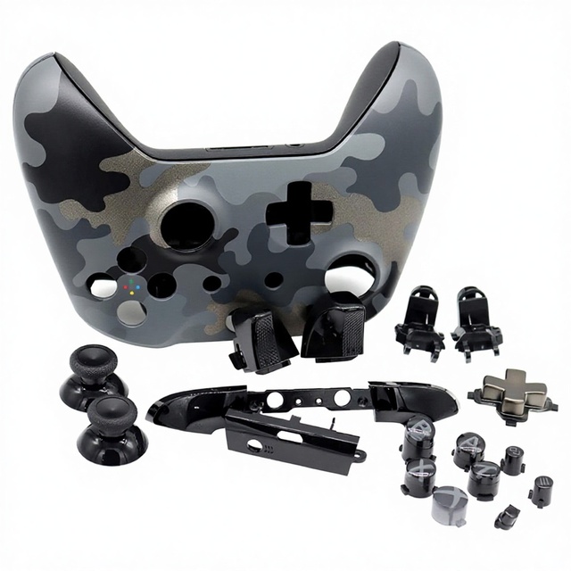 Gamepad Shell Case DIY Camo Wireless Controller Housing Replacement Slim PC ABS+Metal High-quality Joysticks Video Game Console