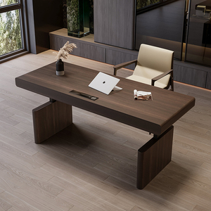 Scrivania da Ufficio in Legno Massello dal <span class=keywords><strong>Design</strong></span> Moderno, Scrivania Regolabile in Altezza di Lusso, Scrivania Ergonomica di Alta Gamma Personalizzabile per Casa/Ufficio - Product Image 2