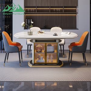 <span class=keywords><strong>Juego</strong></span> <span class=keywords><strong>de</strong></span> Muebles <span class=keywords><strong>de</strong></span> Cocina Estilo Nórdico Wayon, <span class=keywords><strong>Mesa</strong></span> <span class=keywords><strong>de</strong></span> Comedor Ajustable y Transformable para Apartamento u Hotel - Product Image 4