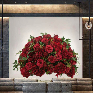 Bouquet <span class=keywords><strong>di</strong></span> <span class=keywords><strong>Rose</strong></span> in Seta Premium, Composizioni Floreali Artificiali, Centrotavola per la Festa della Mamma, Decorazioni per Archi, Sfondo per Feste Nuziali - Product Image 3