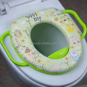 Orinal suave para entrenamiento, base colorida, Impresión de PVC, asiento de <span class=keywords><strong>inodoro</strong></span> para bebés/niños, asiento de orinal fácil de limpiar - Product Image 5