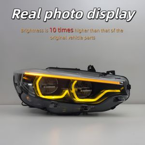 Nuevo Conjunto de Faros LED Plug-and-Play para Serie 4 F32 M4 F82 <span class=keywords><strong>430</strong></span> 435 440i, Luz Diurna Blanca y Amarilla, 12V, 6000K - Product Image 3