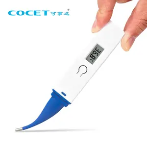 60-Second Quick Read Flexible Tip Electronic Digital Thermometer Comes With A Temperature-Sensitive Head Protection Cover