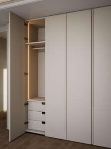 Armoire coulissante de haute qualité du sol au plafond avec rangement personnalisable pour la chambre à coucher à la maison - Product Image 4