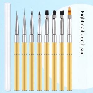 Factory-customized High-quality Nail Art <b>Brush</b> with Metal Pen Rod Specially for Nail Salons UV Gel <b>Brush</b> - Product Image 2