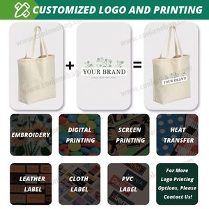 Sac fourre-tout d'épicerie en toile de coton biologique écologique avec logo personnalisable-taille et couleur recyclable promotionnel - Product Image 4