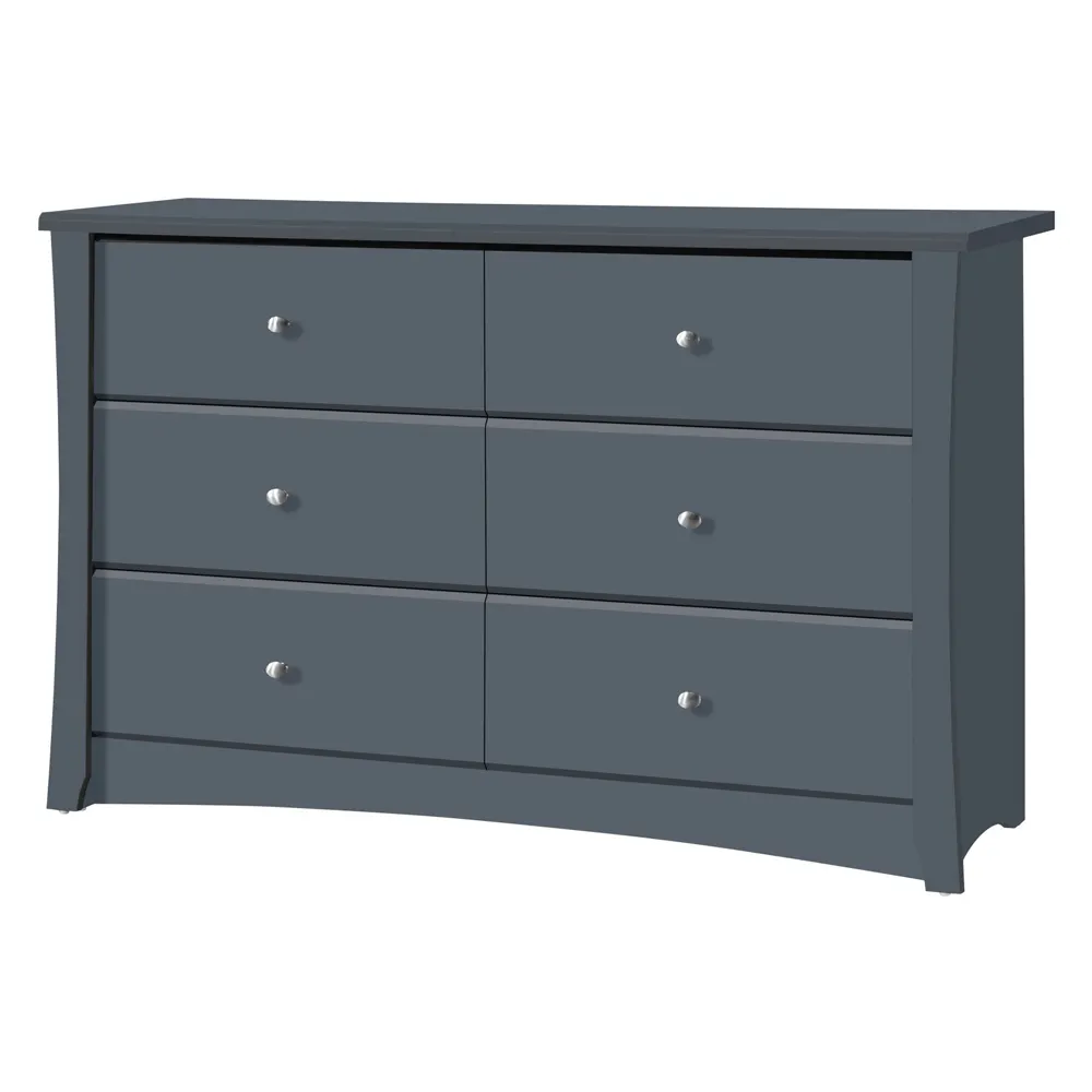 China Furniture High Gloss 6 Dresser Gray Bedroom Chest of Drawers