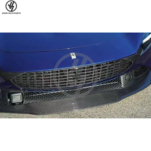 Nouveauté, kit carrosserie en fibre de carbone sèche de style Novit, avec lèvre avant, diffuseur arrière, spoiler pour Ferrari Roma - Product Image 5