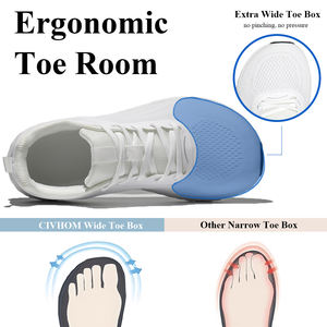 Sneakers da uomo a piedi nudi da corsa a piedi nudi Box a punta Zero scarpe da ginnastica da corsa da <span class=keywords><strong>strada</strong></span> leggere antiscivolo <span class=keywords><strong>in</strong></span> Mesh traspirante - Product Image 6