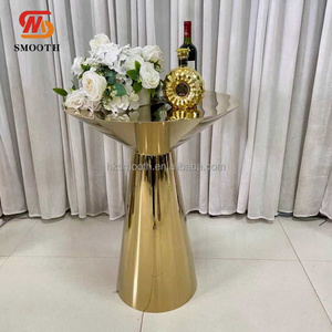 Centro de Mesa de Boda Único de Acero Inoxidable Dorado, Soporte para Flores, Decoración Moderna para Mesa de Postres, Decoración para Banquetes - Product Image 3