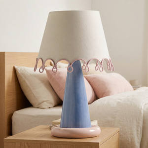 <span class=keywords><strong>Lampada</strong></span> da Tavolo Stile Crema Pastello LOOP con Blocchi di Colore, Luce d'Ambiente Carina e Femminile in Stile Nordico per Comodino - Product Image 6