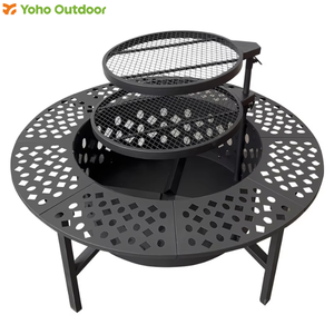 Foyer d'extérieur en acier de style moderne avec barbecue <span class=keywords><strong>brasero</strong></span> patio restaurants bol à feu grill charbon de bois feu de <span class=keywords><strong>table</strong></span> accessoire de poker - Product Image 2