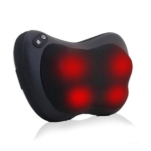 Almohada de Masaje Shiatsu Completa con Certificación CE, Función de Amasamiento, Funda de Cuero PU con Diseño de Red para Cuello, Espalda, Cintura, Hombros y Cuerpo - Product Image 1