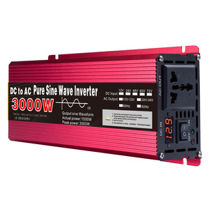 純粋な正弦波インバータ1000W-3000WレンジDC 12V 24V ~ <span class=keywords><strong>AC</strong></span> 110V <span class=keywords><strong>220V</strong></span>ソーラーカーパワーコンバータPCS電圧トランス - Product Image 1