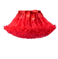 Enfants filles TuTu maille nœud jupes danse bal Performance robe princesse Tutu respirant plissé jupe courte