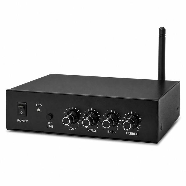 HiFi Bluetooth passive Audio Amplifier, High and low frequency adjustable Power Amplifier