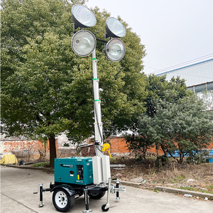 Công suất cao di động Trailer gắn 8KVA Máy phát điện diesel cho 7-mét hoặc 9-mét ngoài trời mở rộng di động chiếu sáng tháp trên bán - Product Image 5
