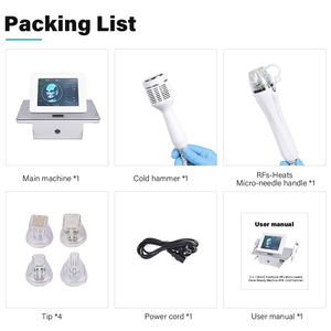 Wholesale Price 8 Languages Gold Fractional Skin Tightening Beauty Machine with 2 Handles Portable - Product Image 4