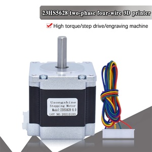 Nema23 <strong>23HS5628</strong> 4 Lead Nema 23 Stepper Motor 57 165 Oz-in 56mm 2.8A 6.35mm/8mm TB6600 CNC Laser Grind Foam PlaCut - Product Image 1