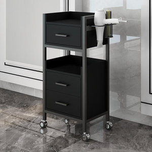 Best Sale Barber Furniture Hair Salon Trolley Beauty Cabinet Salon Trolley Multi-functional Shelving Tool Cabinet Salon Stations - Product Image 4