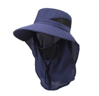 Nuevo Sombrero de Pesca para Hombre, para Montañismo al Aire Libre, de Ala Ancha, Transpirable, con Protección Solar y contra Mosquitos