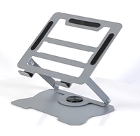 Support d'ordinateur portable support de dissipation thermique augmentant la hauteur support de levage de tablette rotatif à 360 degrés